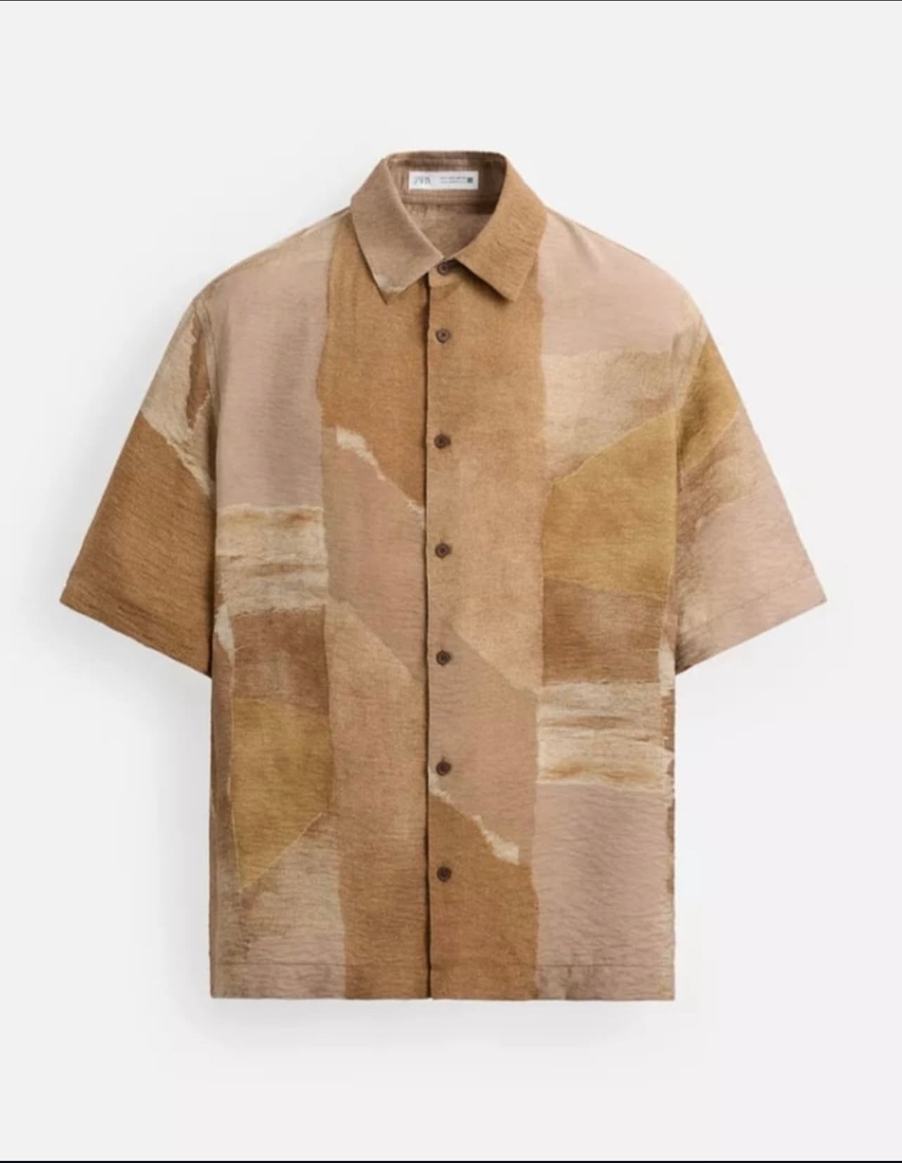 Zara Shirt in Brown Pattern