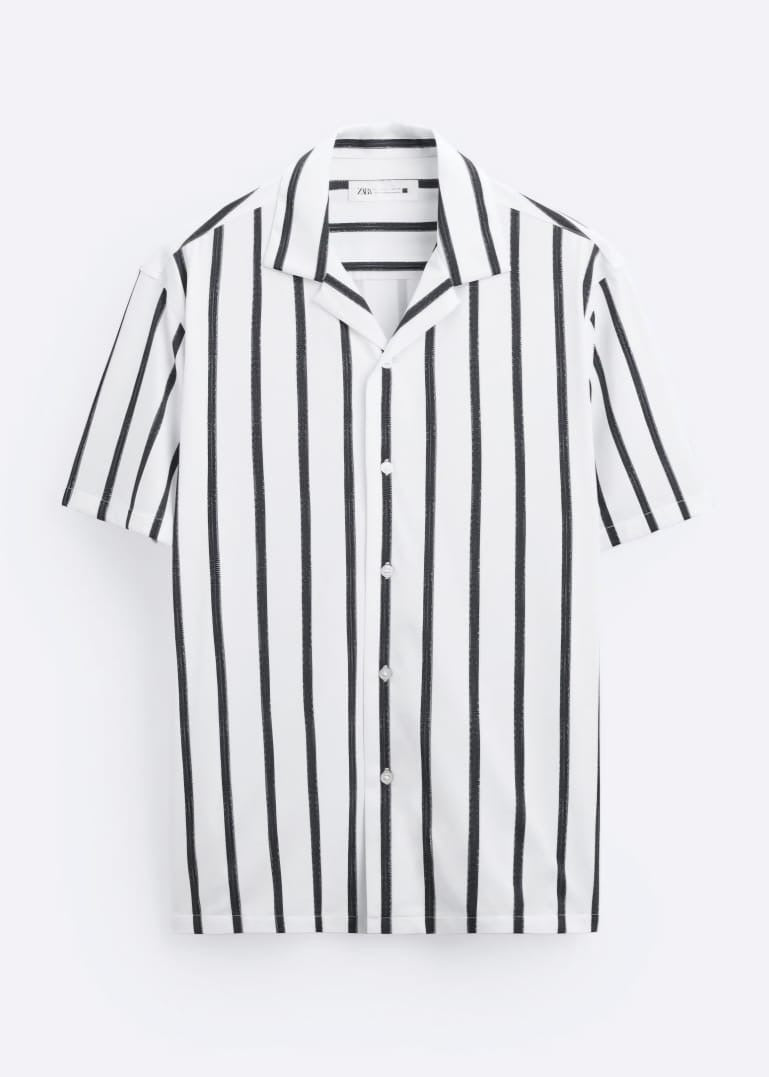 Zara Regular Fit Shirt in Stripes
