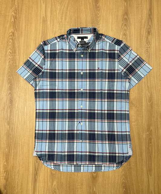 Tommy Hilfiger Short Sleeve Shirt in Blue Plaid