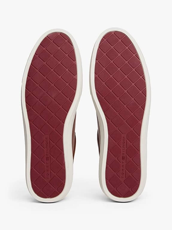 Tommy Hilfiger Brown Leather Trainers
