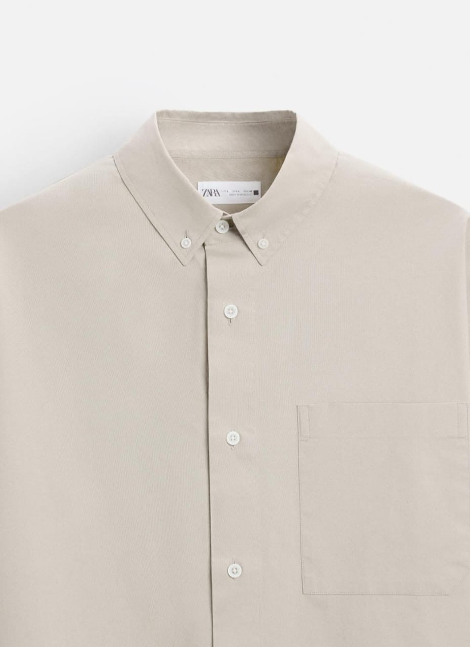 Zara Beige Shirt with pockets