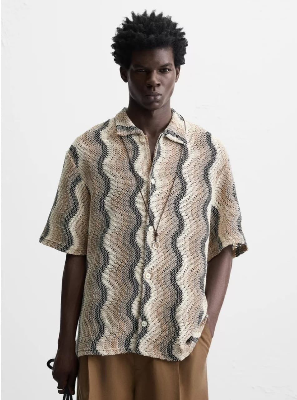 Zara Wavy Textured Shirt