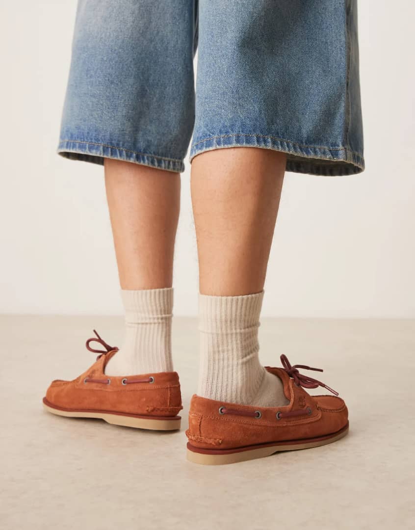 Timberland Boat Shoe in Brown Suede
