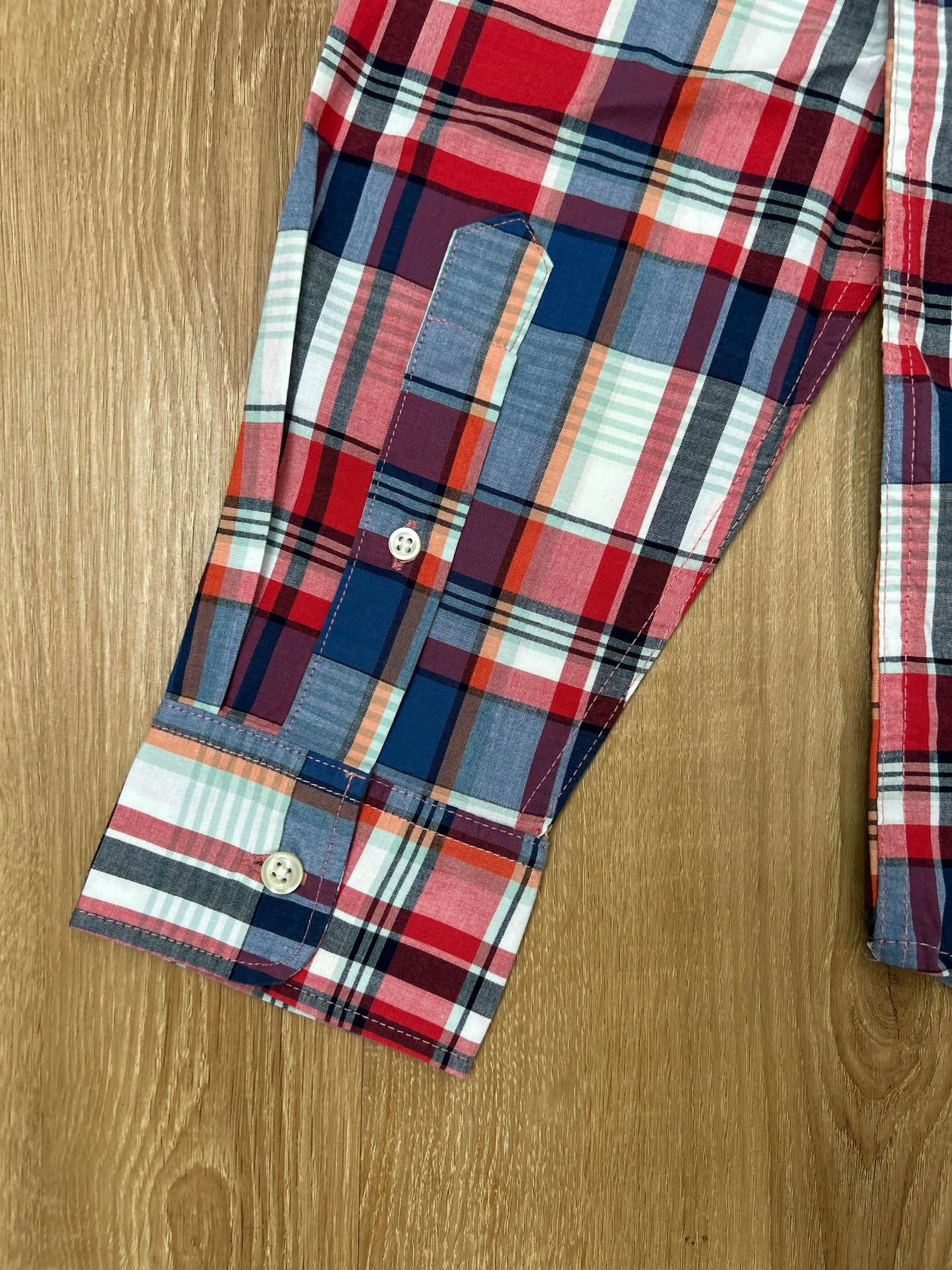 Old Navy Red and Blue Plaid Shirt