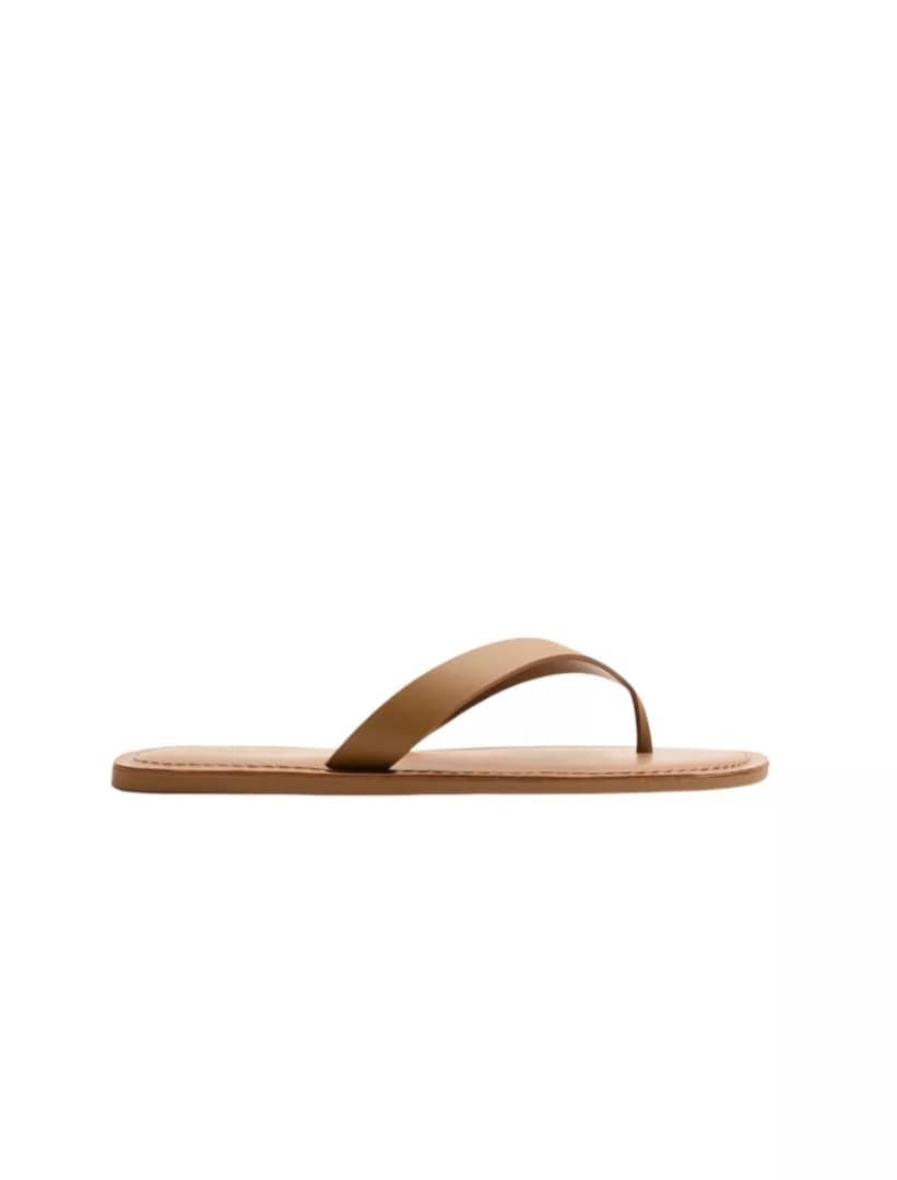 Zara Leather Sandals in Brown