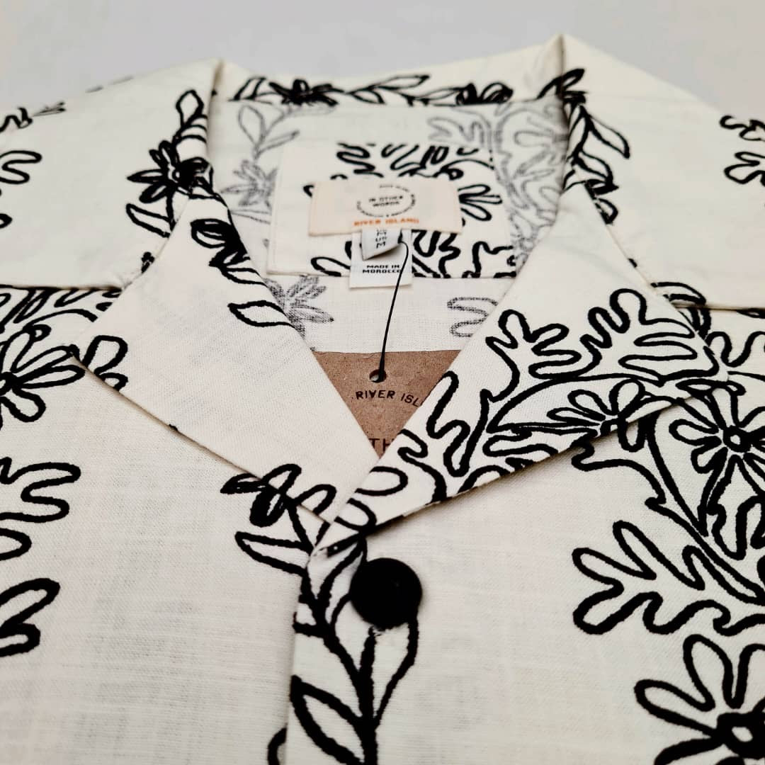 River island  Regular Fit Shirt in Off White