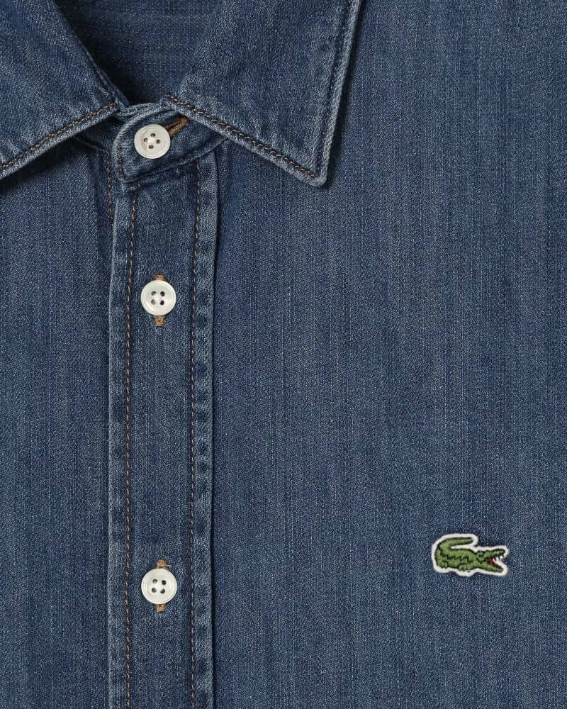 Lacoste Denim Shirt in Blue
