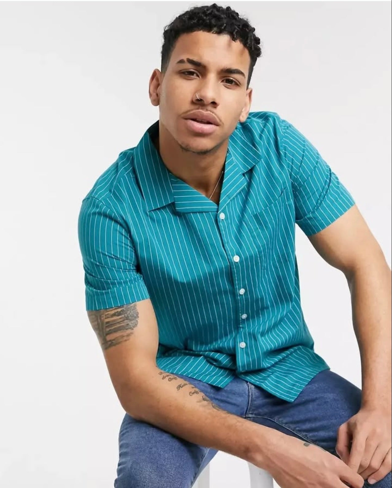 New Look Regular Fit Cotton Short Sleeve Shirt