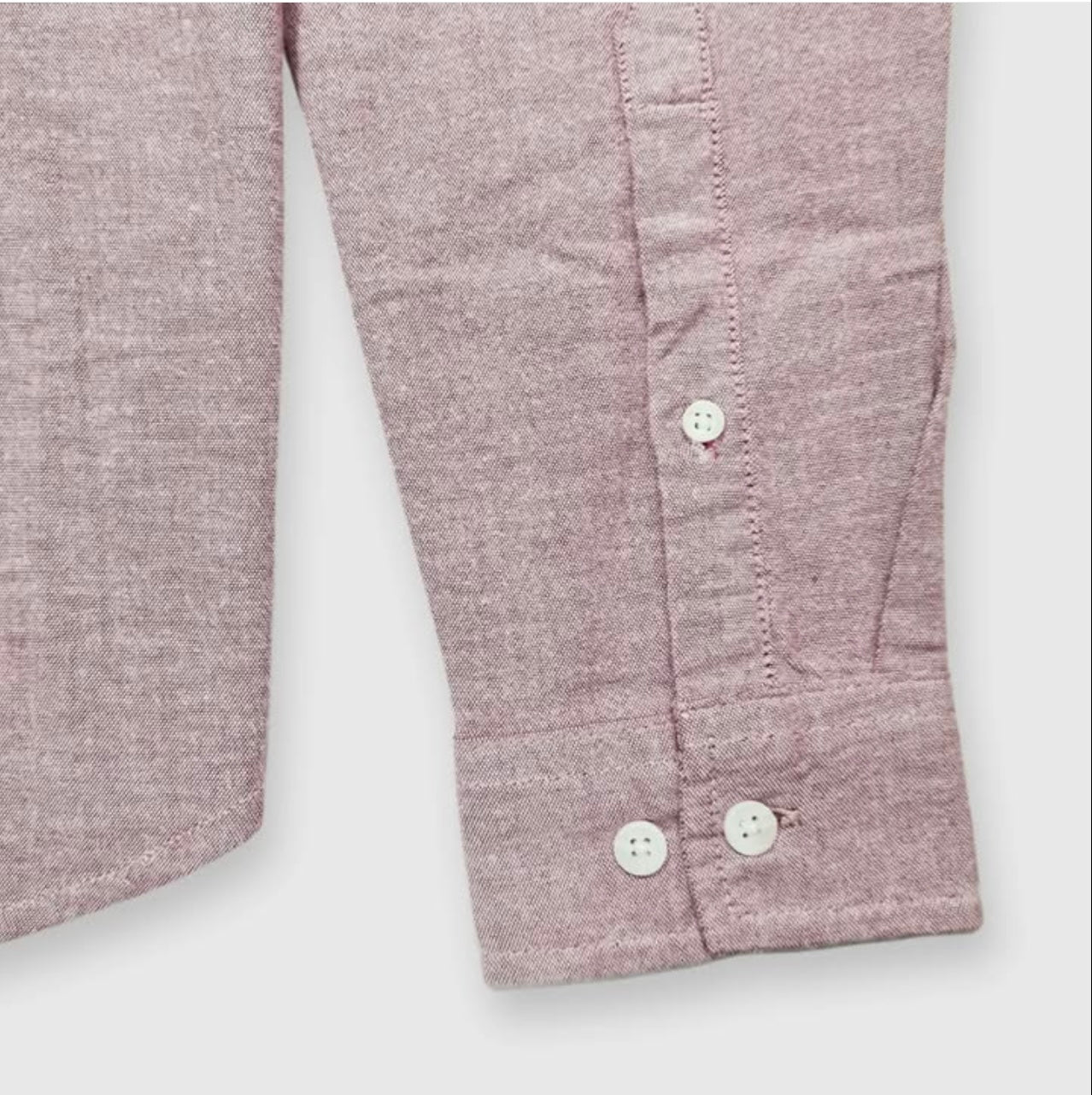 Asos Slim Fit Mauve Cotton Button Cuff Shirt