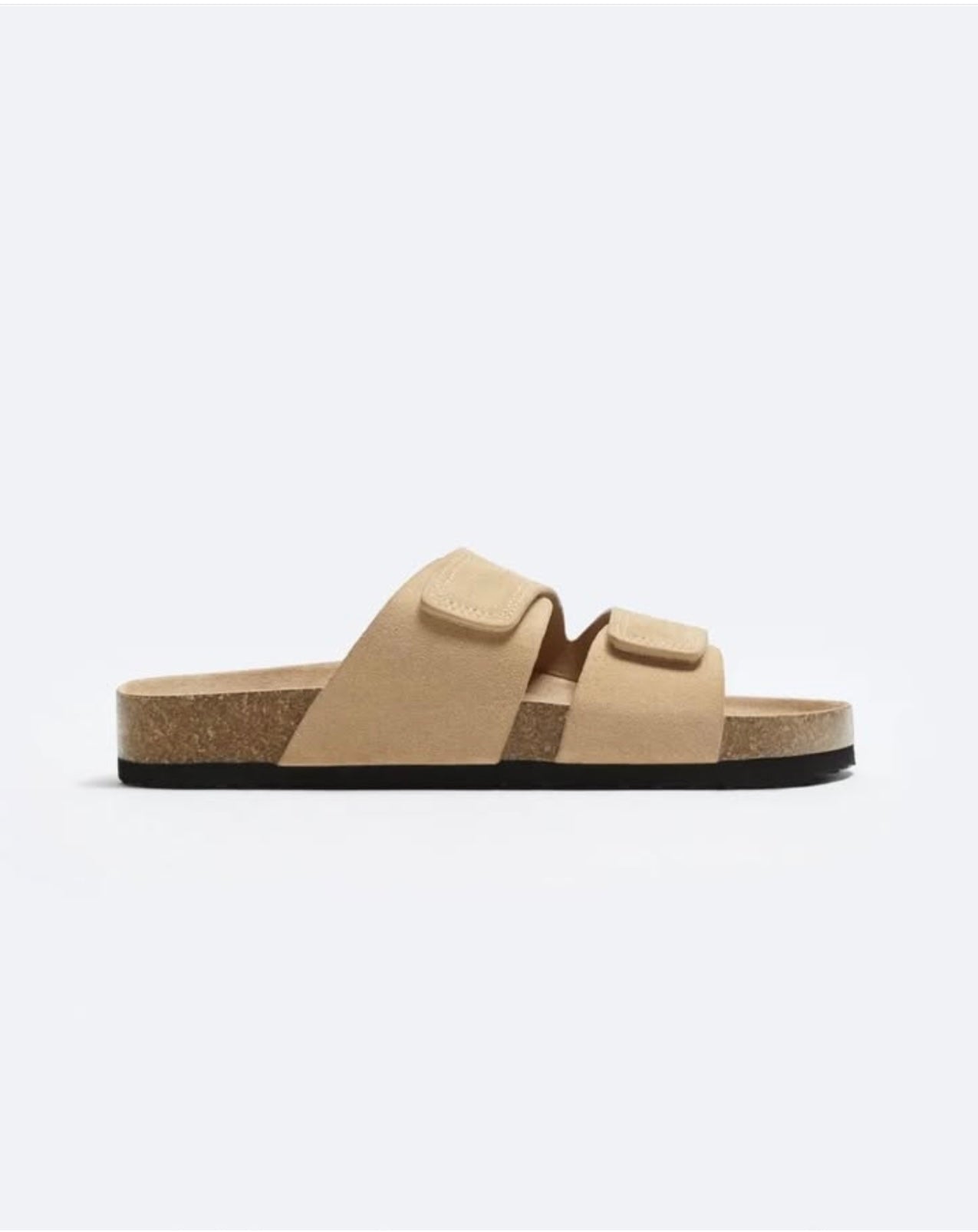 Zara Suede Sandal in Nude