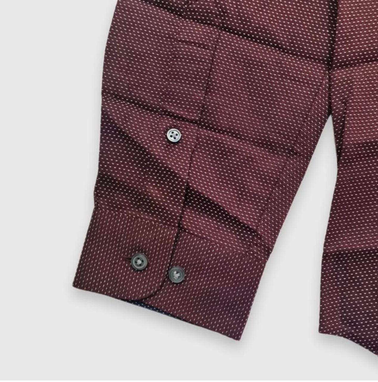 Jack & Jones Slim Fit Red Mahogany Pattern Button Cuff Shirt