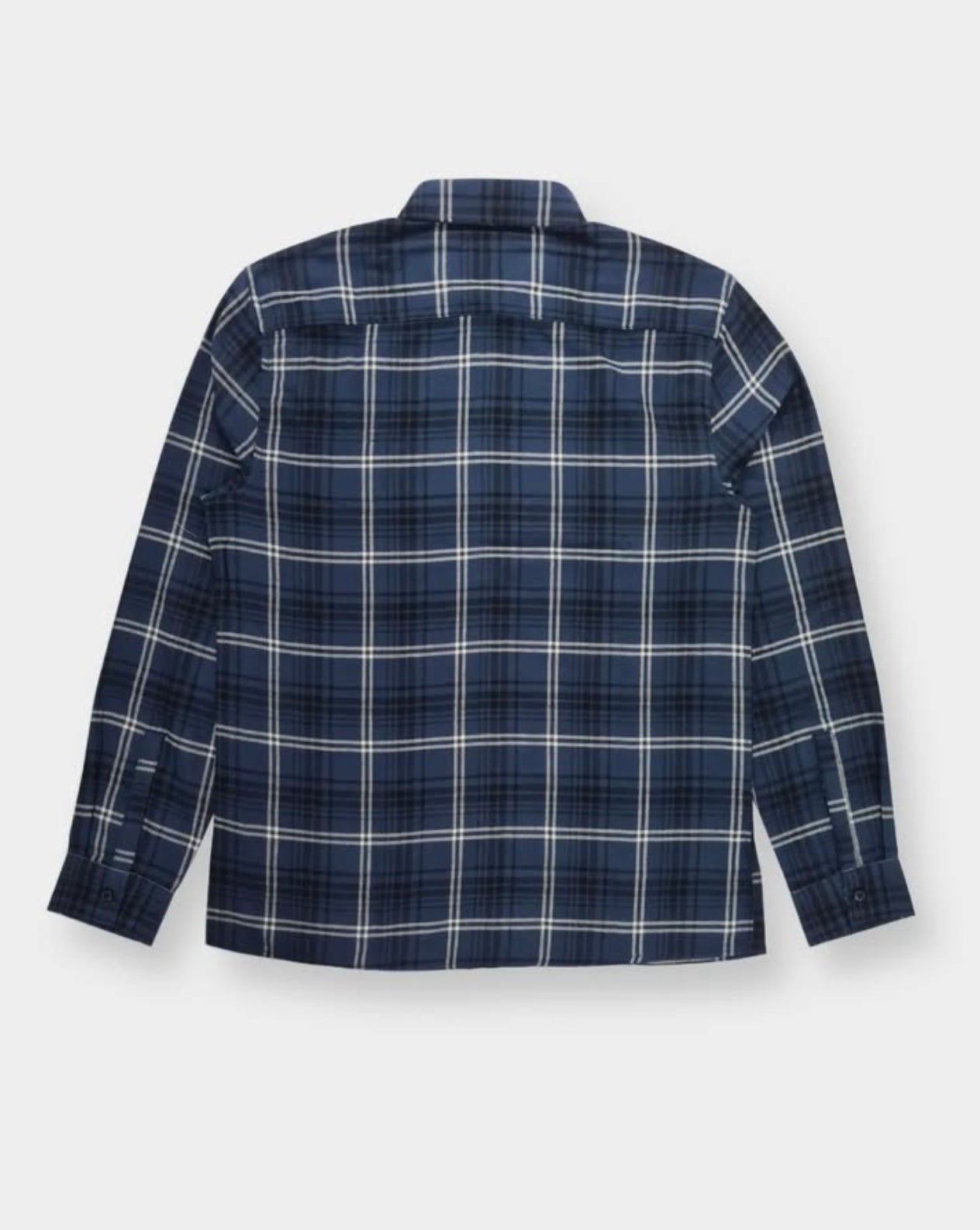 New Look Regular Fit Blue Check Cotton Button Cuff Shirt