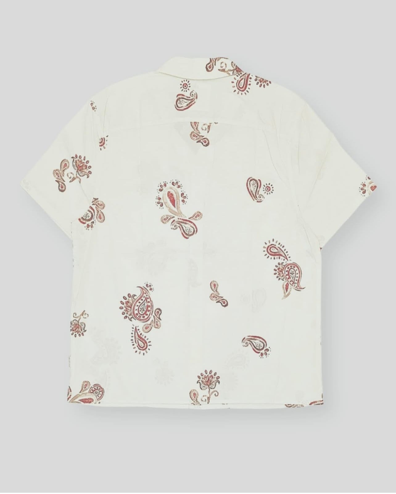 Hollister Off- White Shirt in Paisley Pattern
