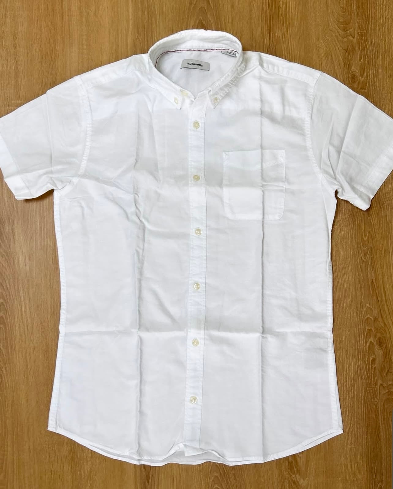 J & J Oxford Cotton Shirt in White