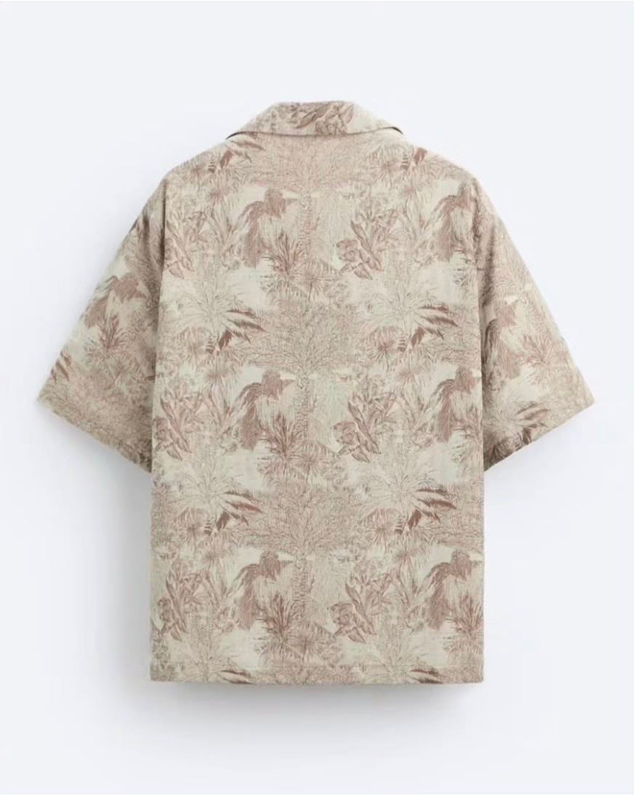 Zara Jacquard Palm Tree Shirt