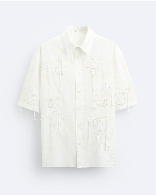 Zara Regular Fit Embroidered Shirt