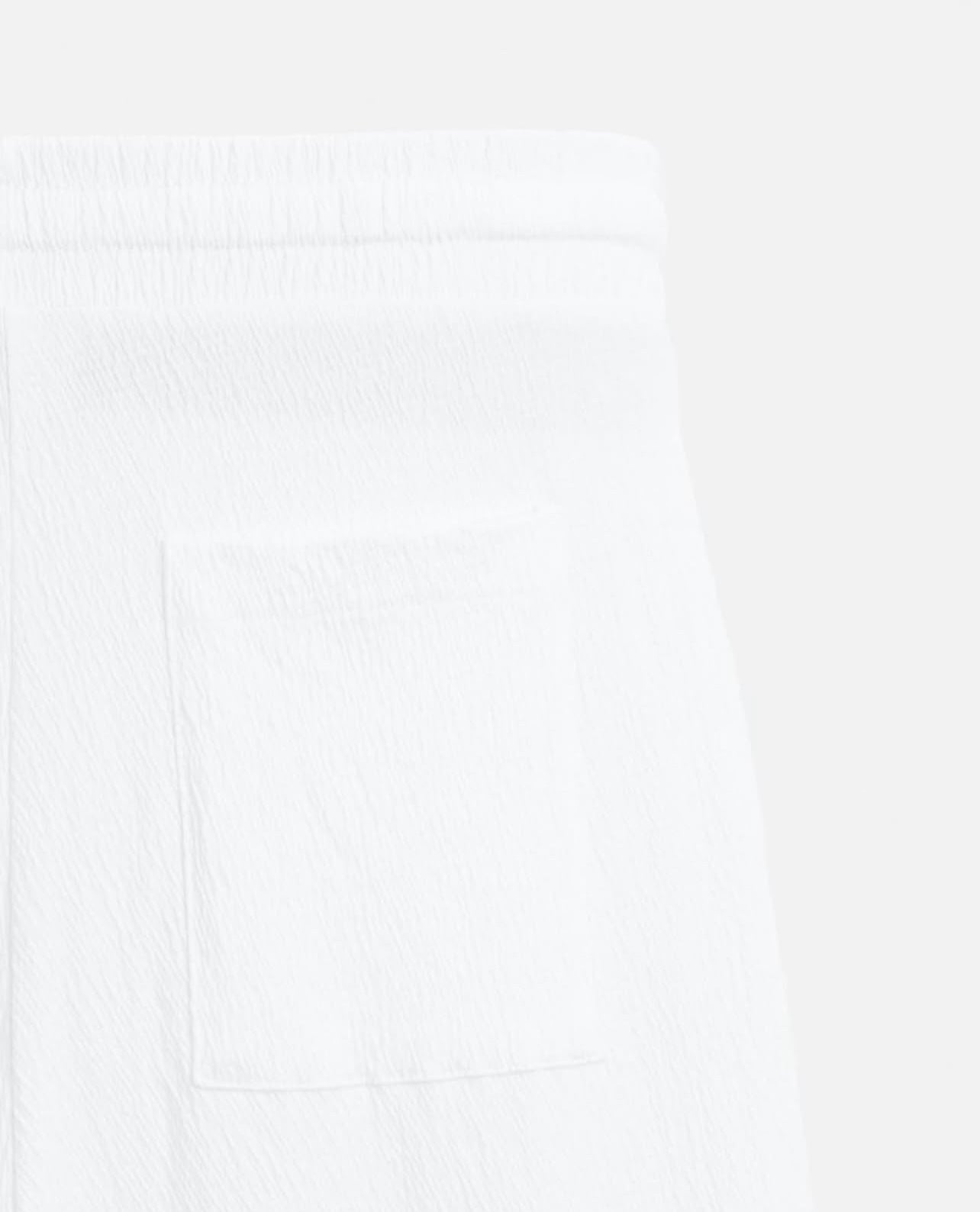 Zara Textured Trousers in White