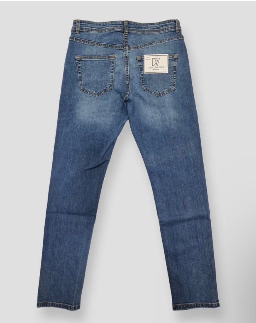 DTT Slim Fit Jeans in Blue