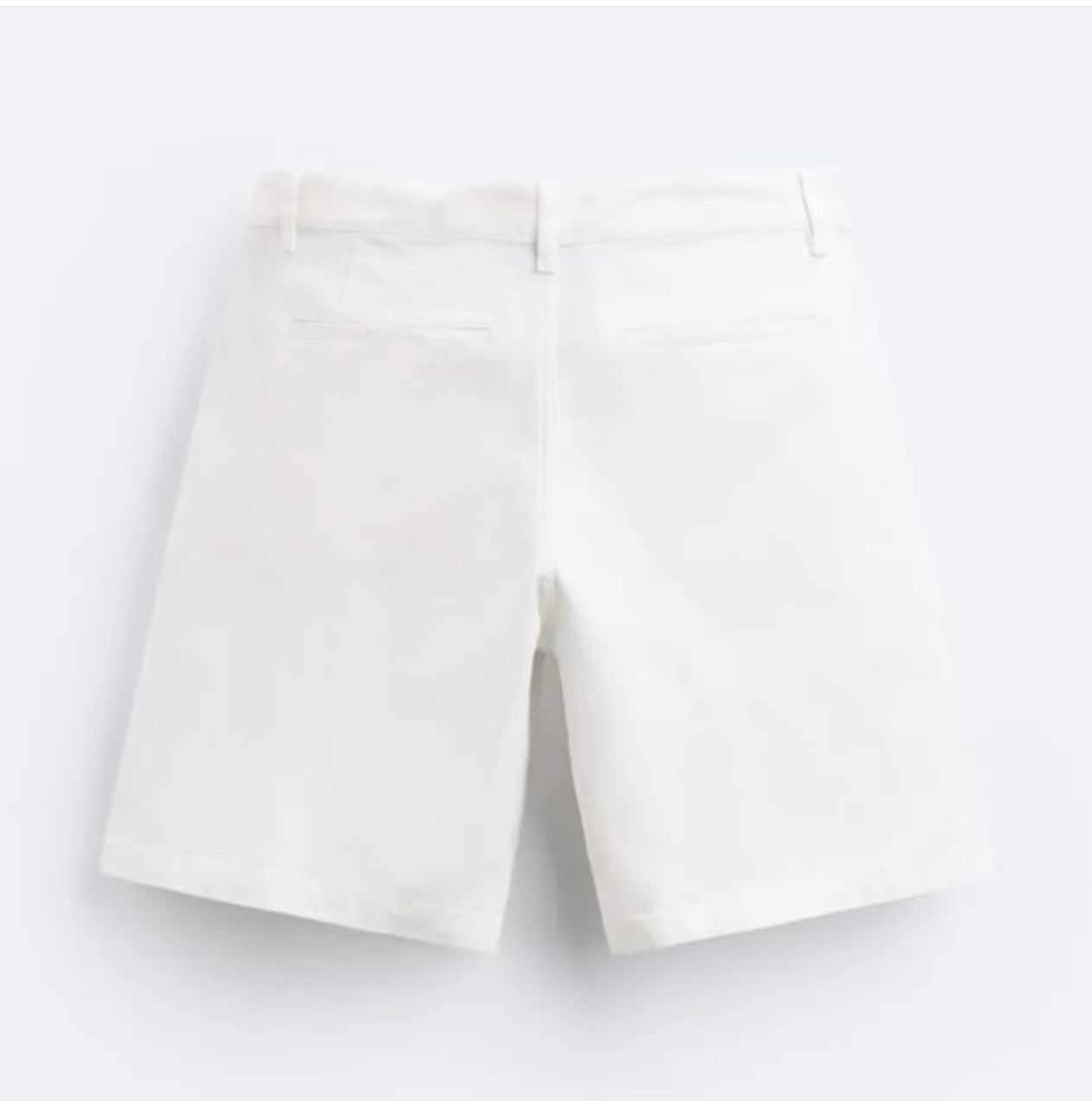 Zara Chinos Shorts in White