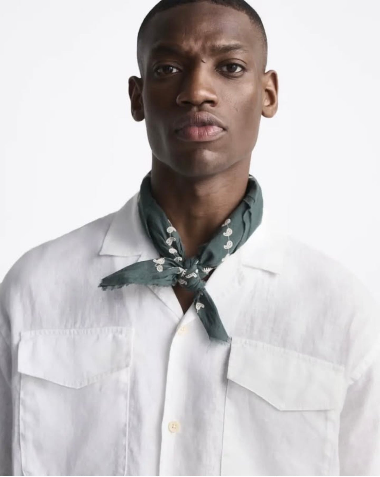Zara White Shirt in Linen