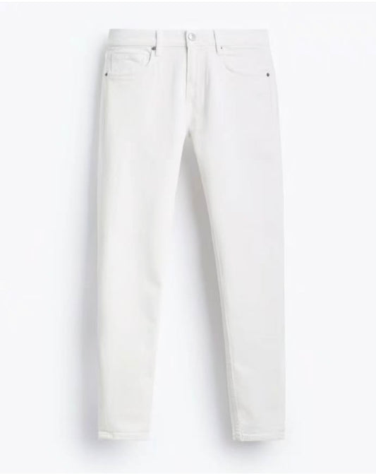 Zara Slim Fit White Denim