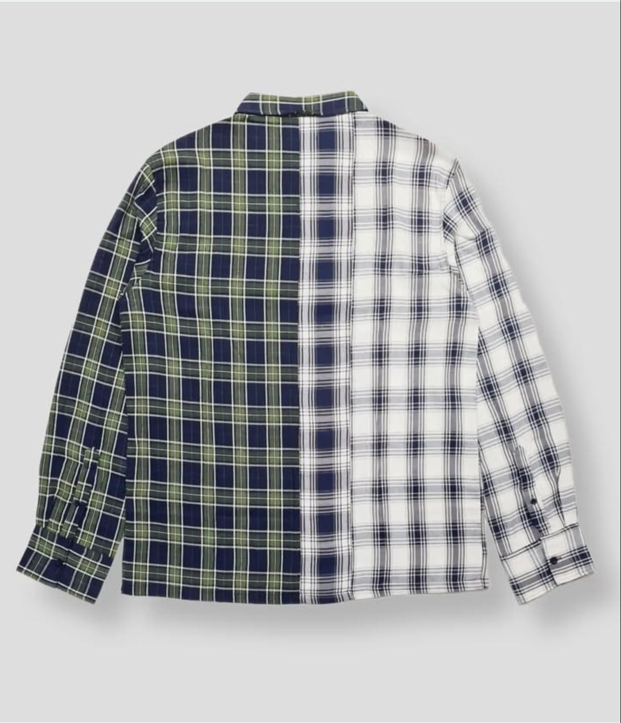 Night Addict Regular Fit Green Plaid Cotton Button Cuff Shirt