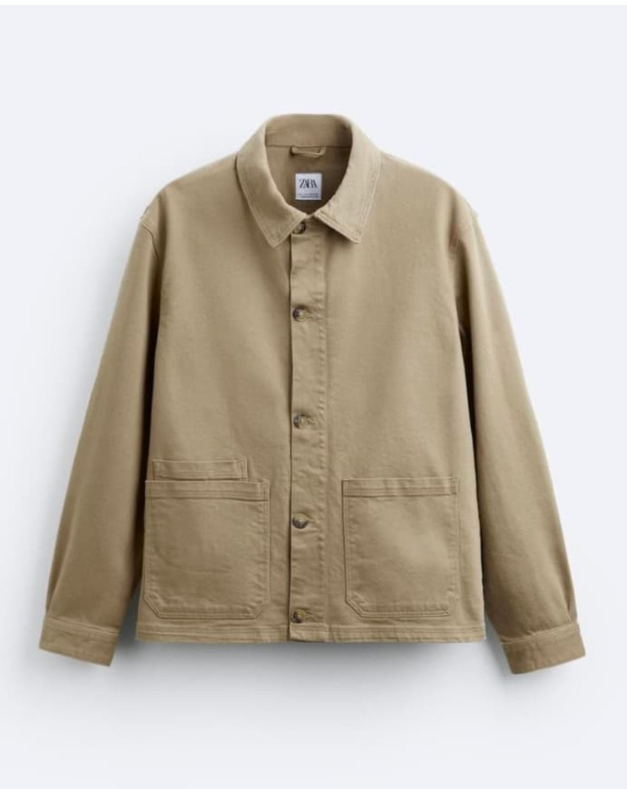 Zara Textured Overshirt with Pockets