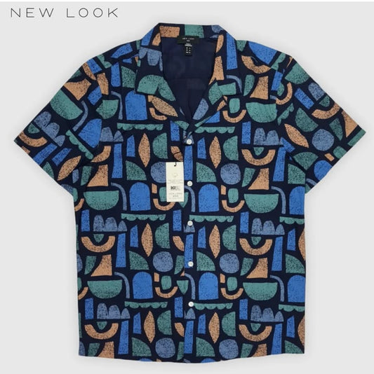 New Look Regular Fit Pattern Cotton Shirt
