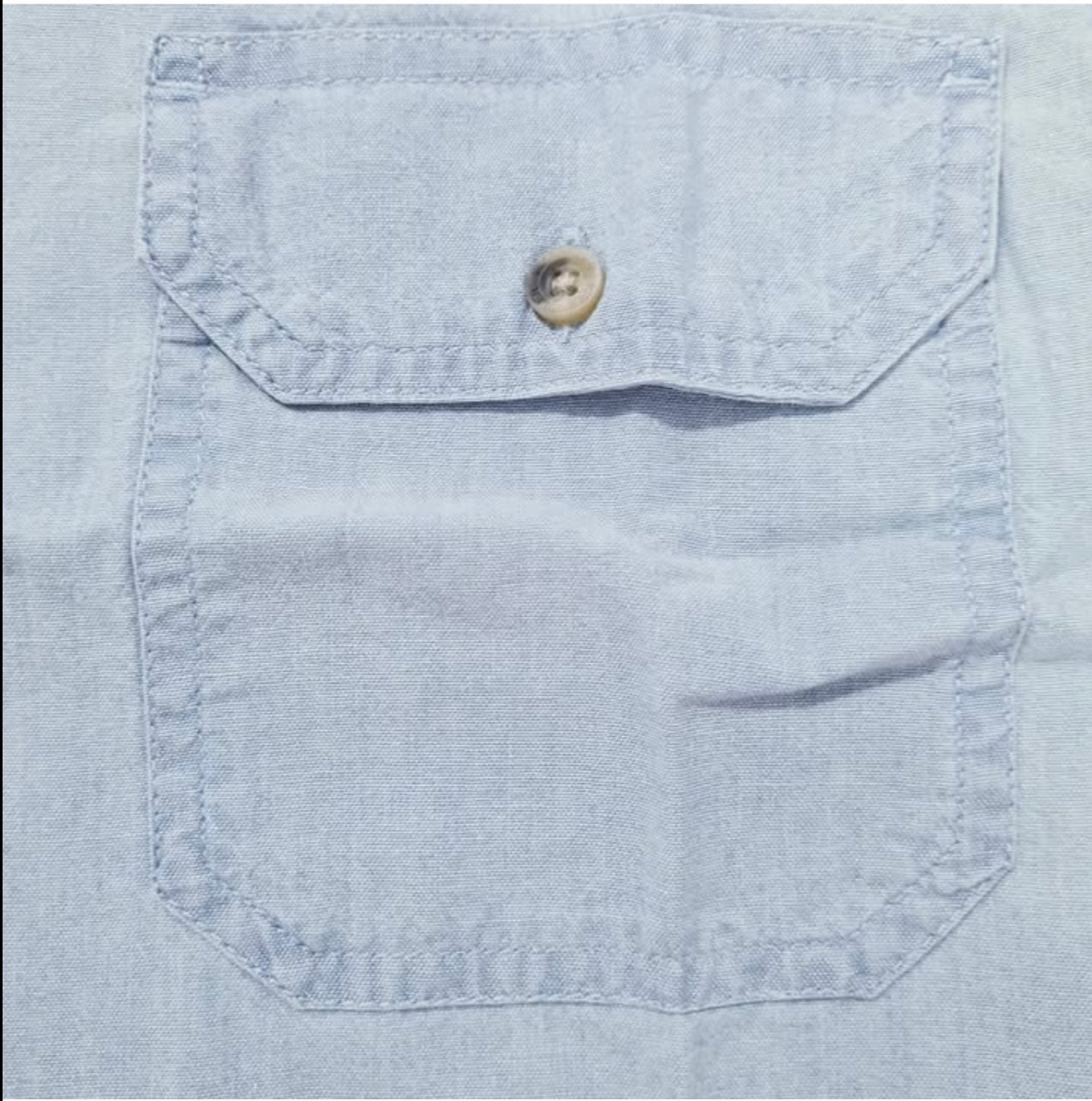 Wrangler Regular Fit Blue Utility Shirt