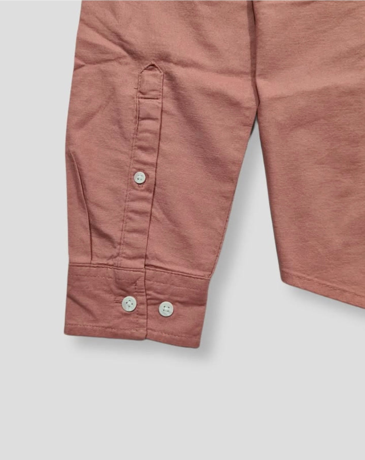Asos Slim Fit Burnt Orange Oxford Cotton Button Cuff Shirt