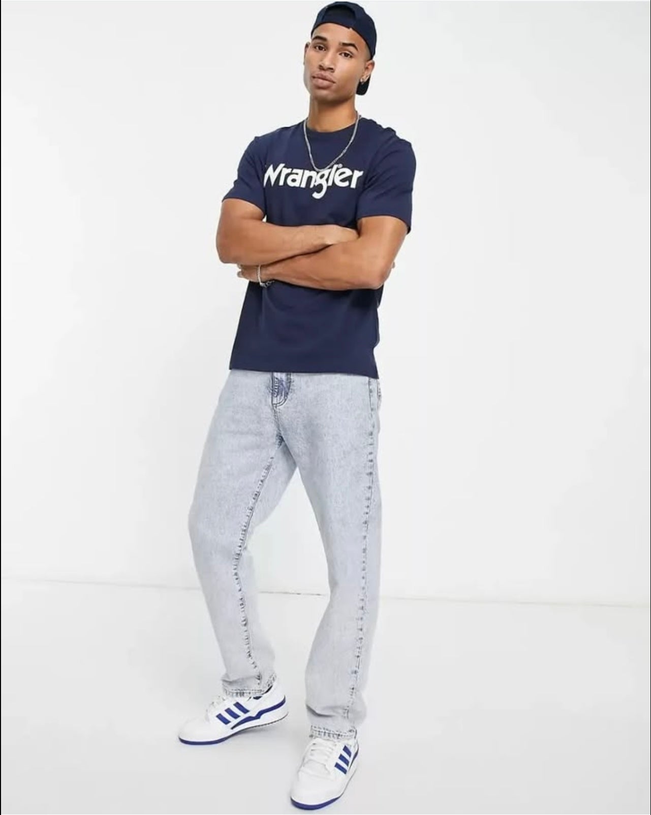 Wrangler Regular Fit T Shirt in Blue