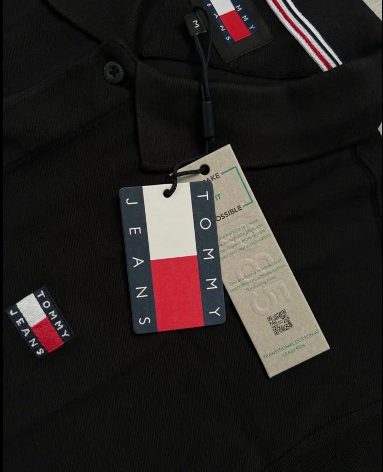 Tommy Hilfiger Regular Fit Polo in Black