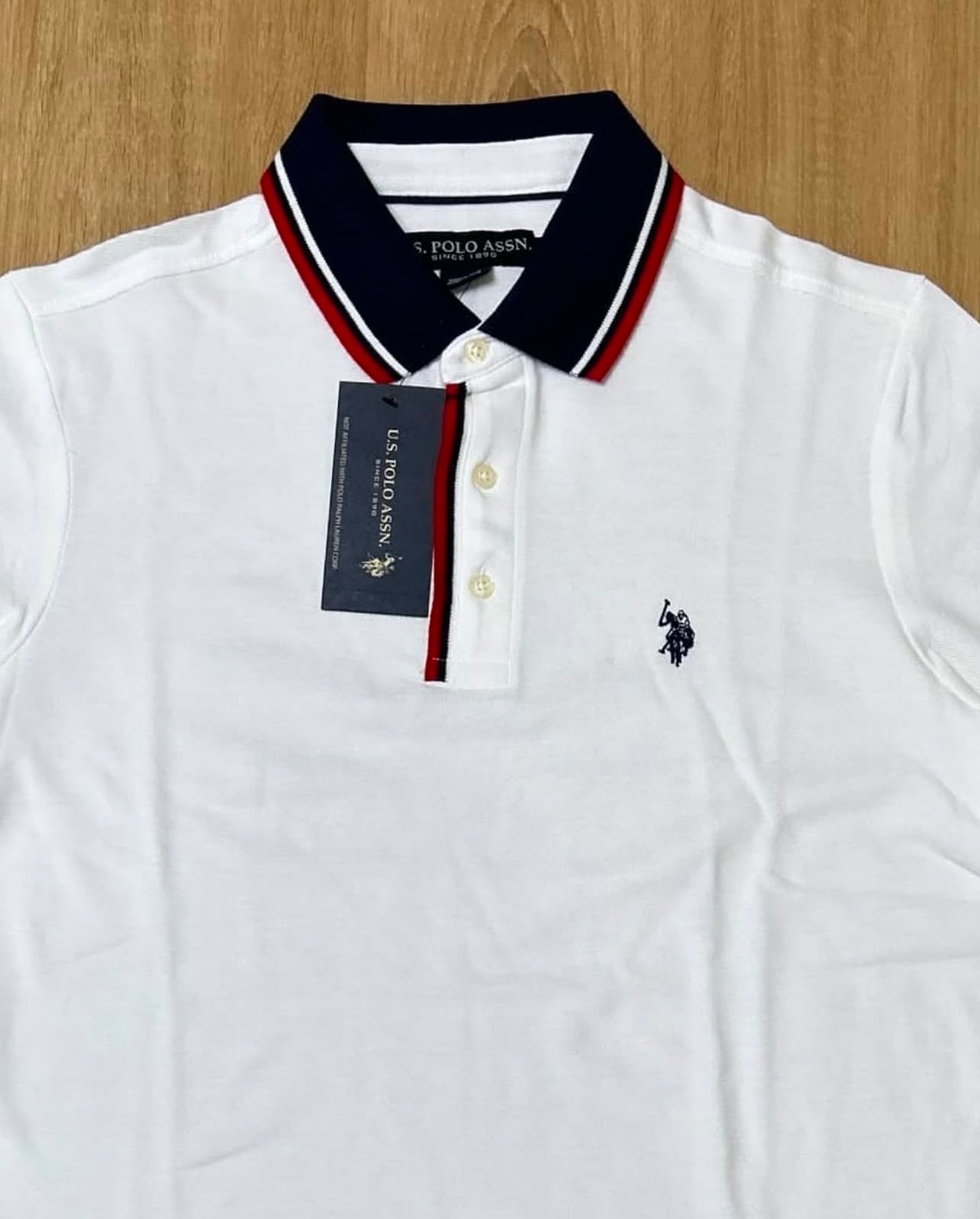 US Polo Assn Regular Fit Pique polo Shirt in White
