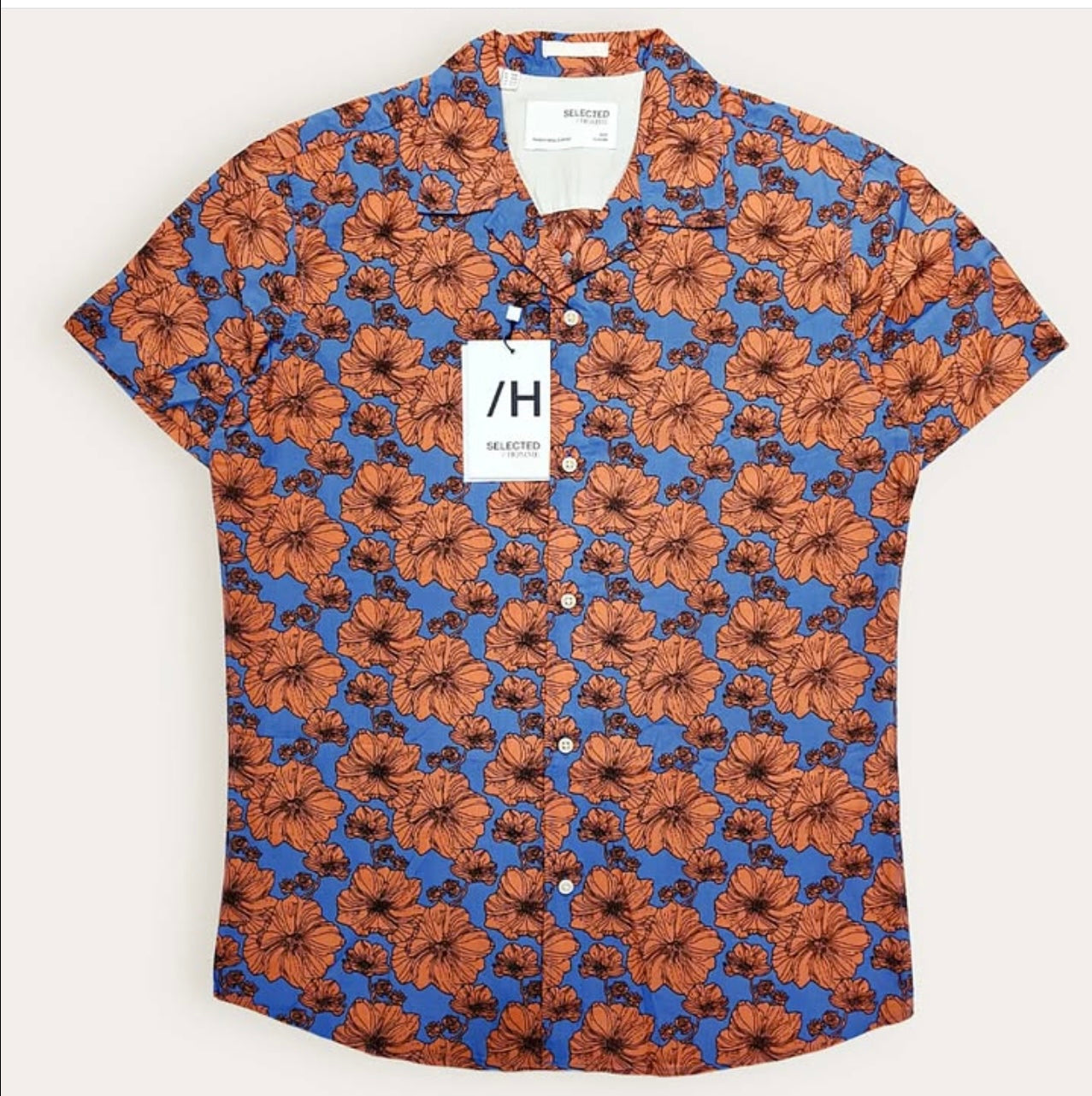 Selected Homme Slim Fit Cotton Shirt in Pattern