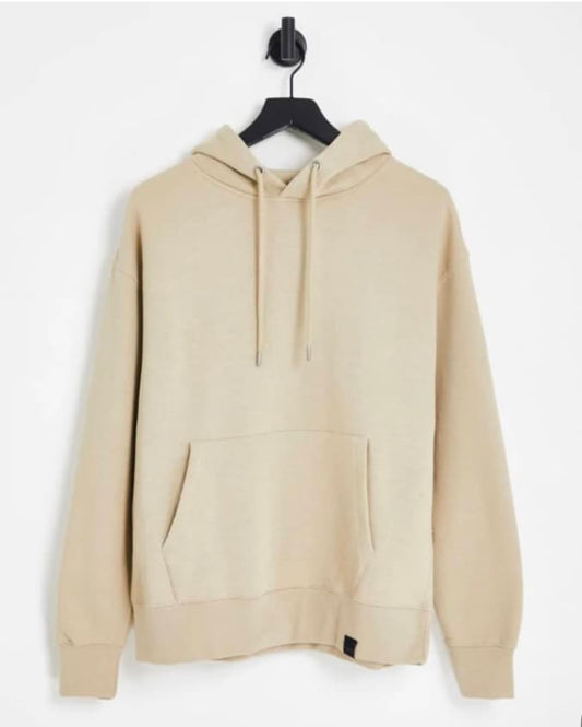 Pull & Bear Hoodie in Beige