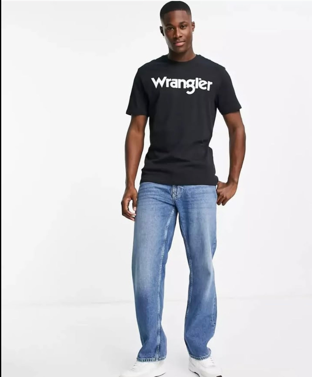 Wrangler Regular Fit T Shirt in Black