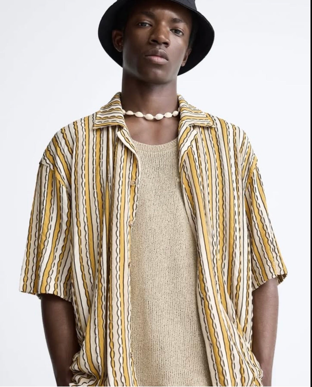 Zara Stripe Jacquard Shirt