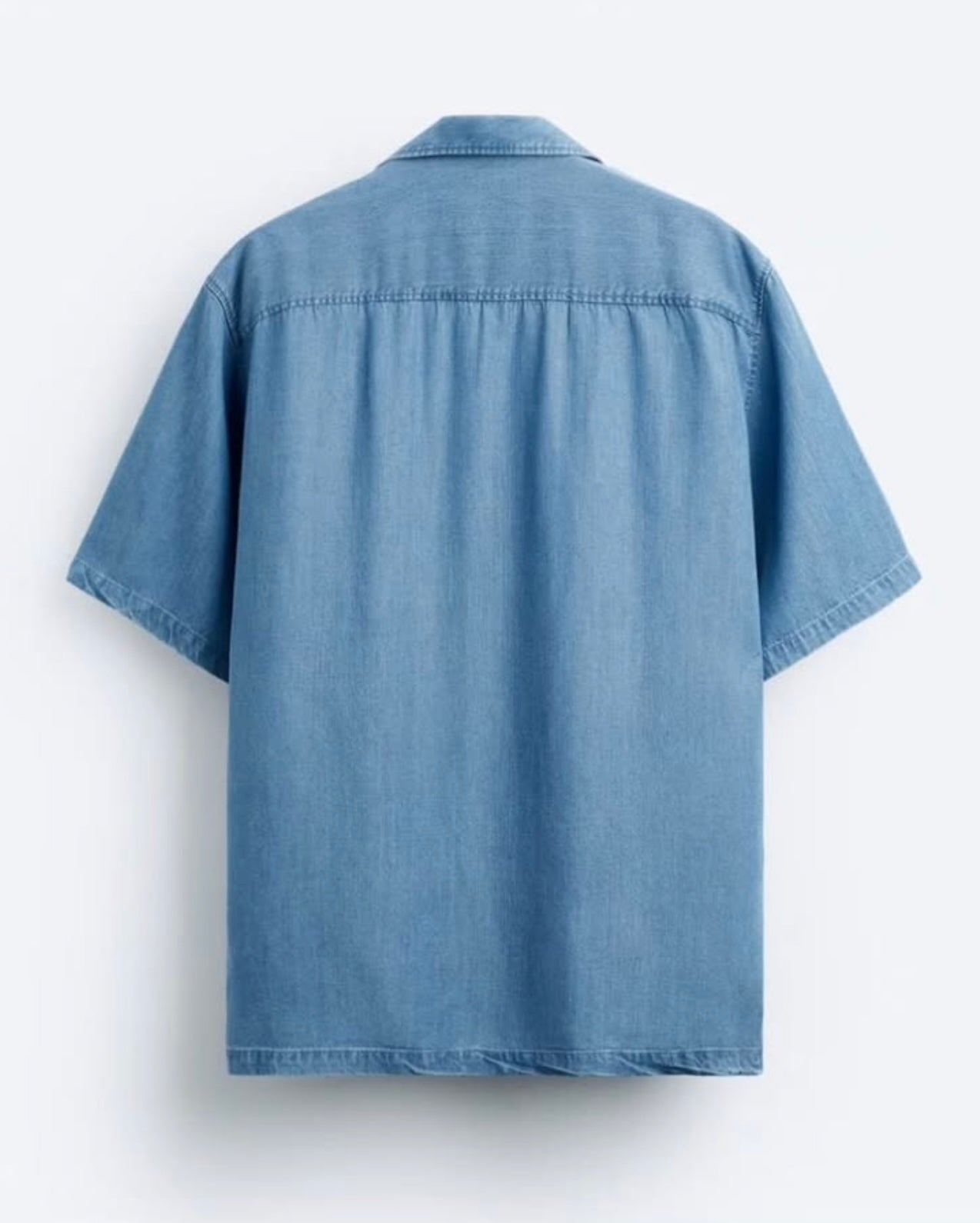 Zara Denim Shirt in Revere Collar