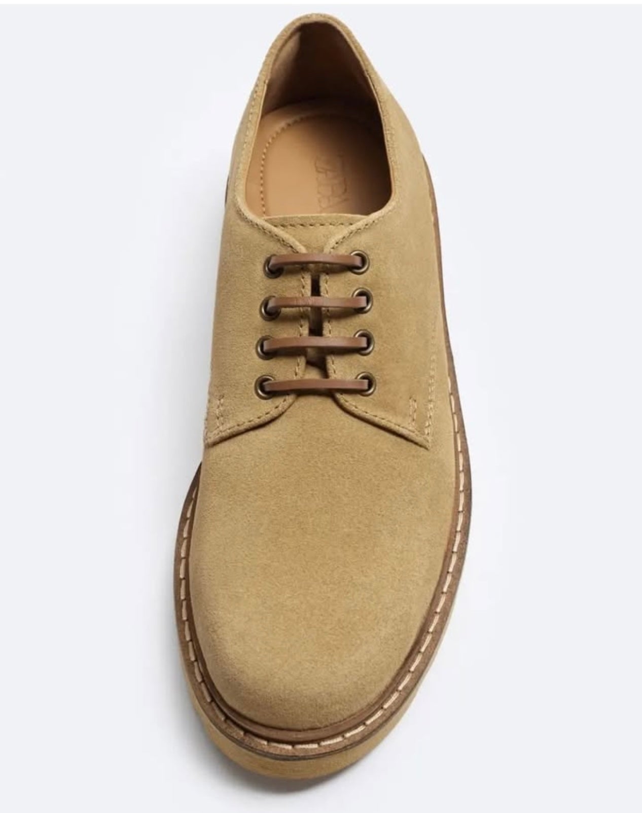 Zara Suede Shoes With Track Soles