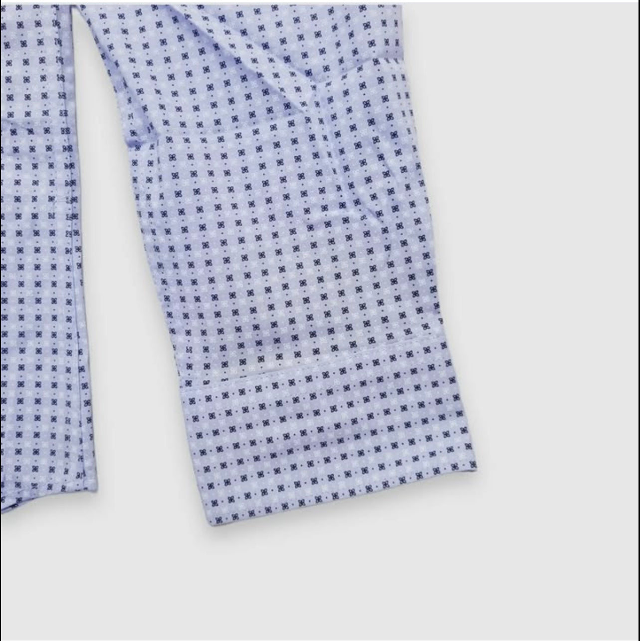 Jack & Jones Slim Fit Blue Pattern Button Cuff Shirt
