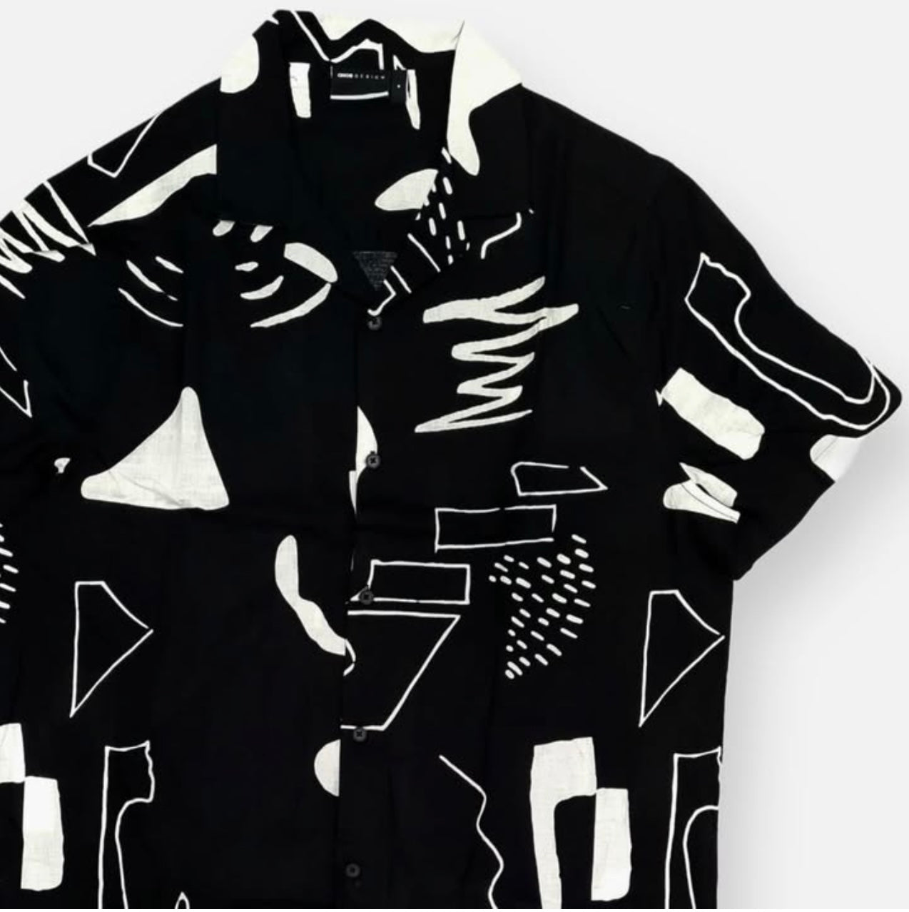 Asos Regular Fit Shirt in Black Pattern