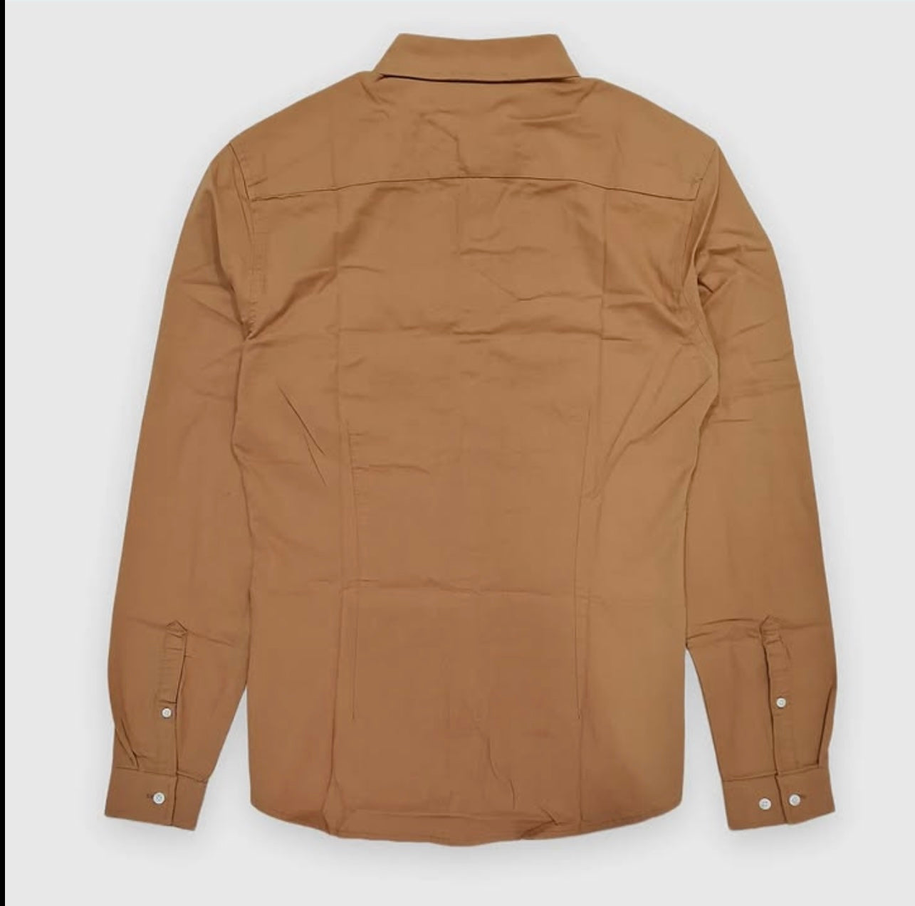 Asos Slim Fit Oxford Cotton Shirt in Rust