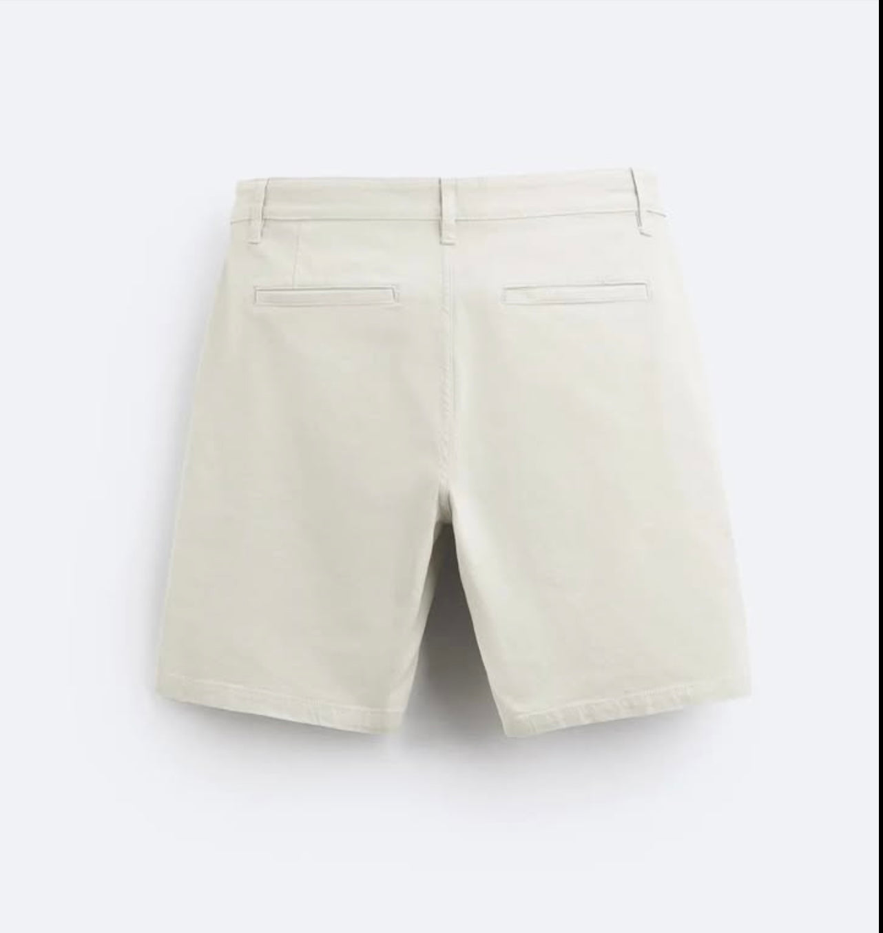 Zara Chinos Shorts in Ecru
