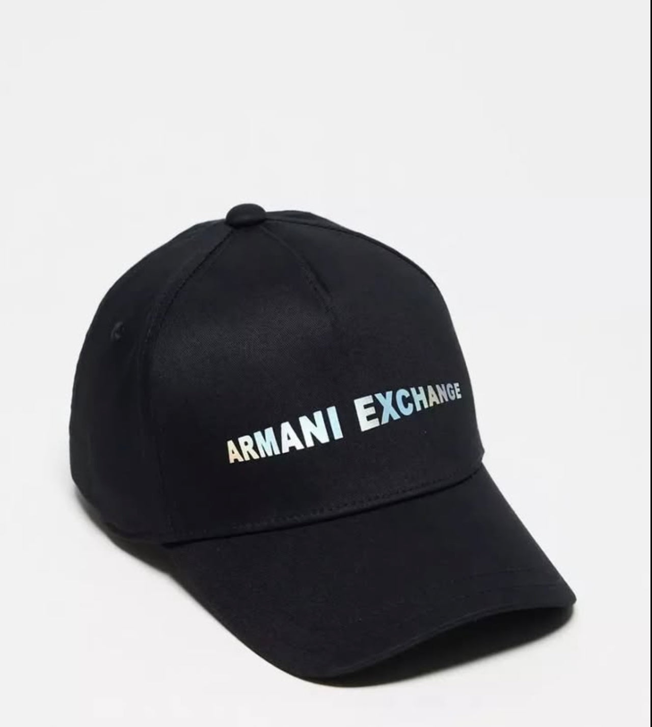 A X Baseball Cap in Black
