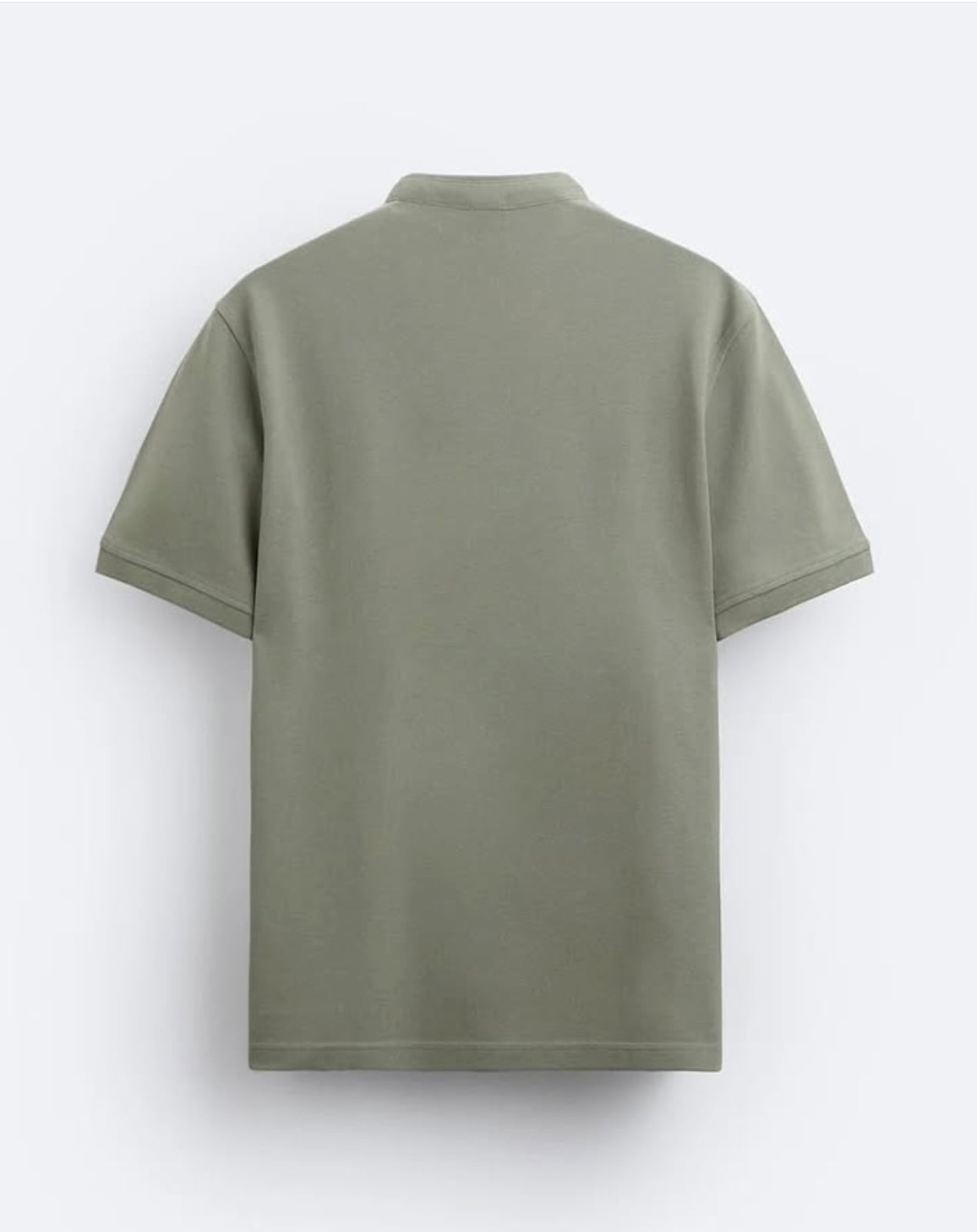 Zara Textured Pique Polo Shirt