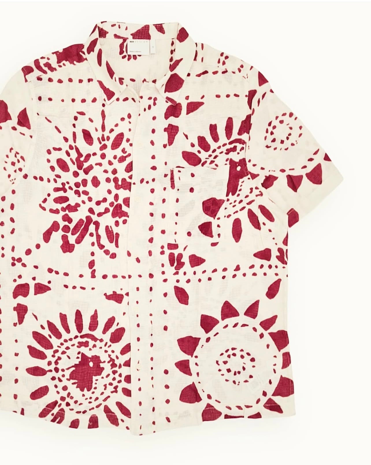 ASOS Regular Fit Textured Shirt in Pattern