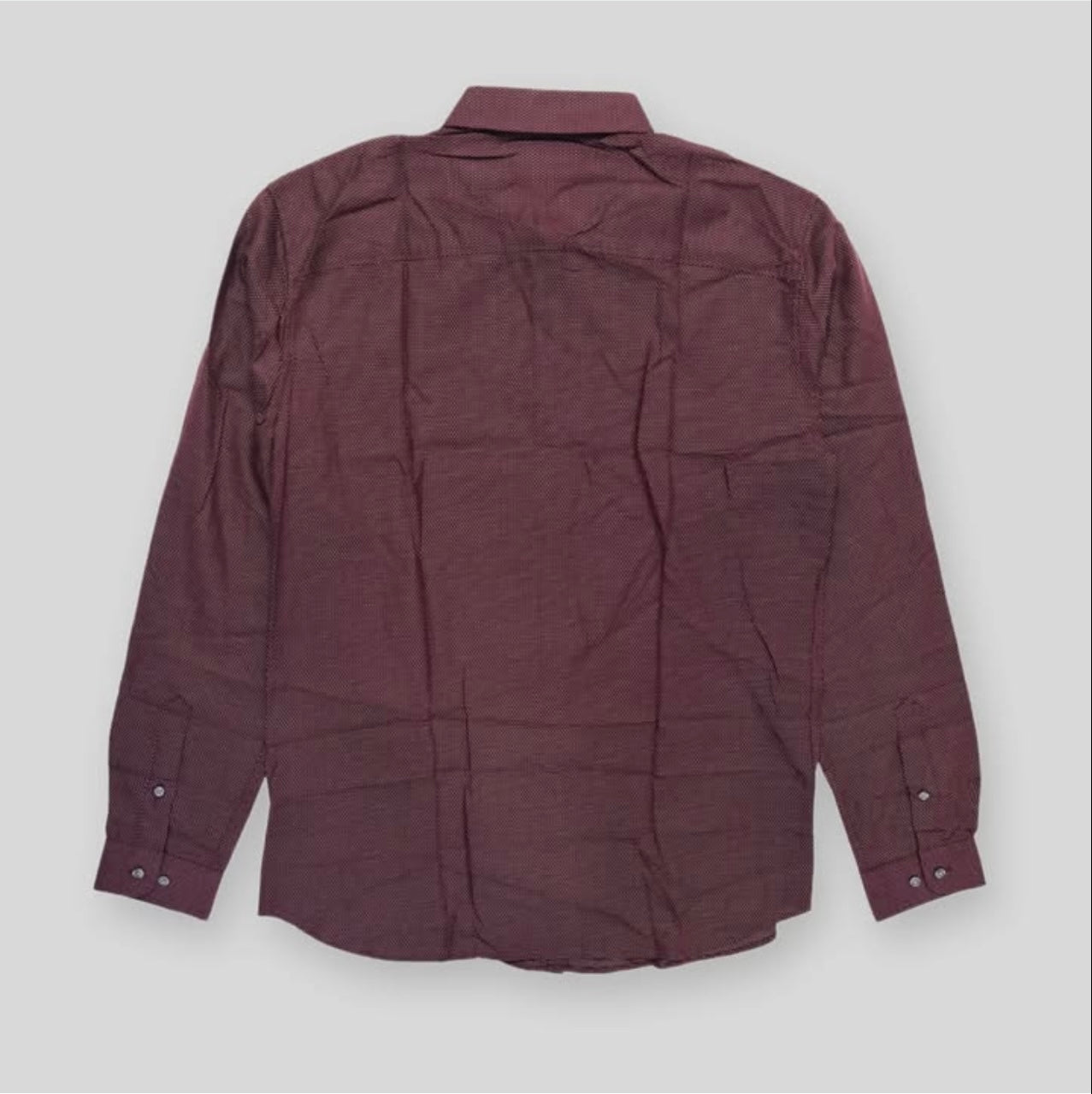 Jack & Jones Slim Fit Red Mahogany Pattern Button Cuff Shirt