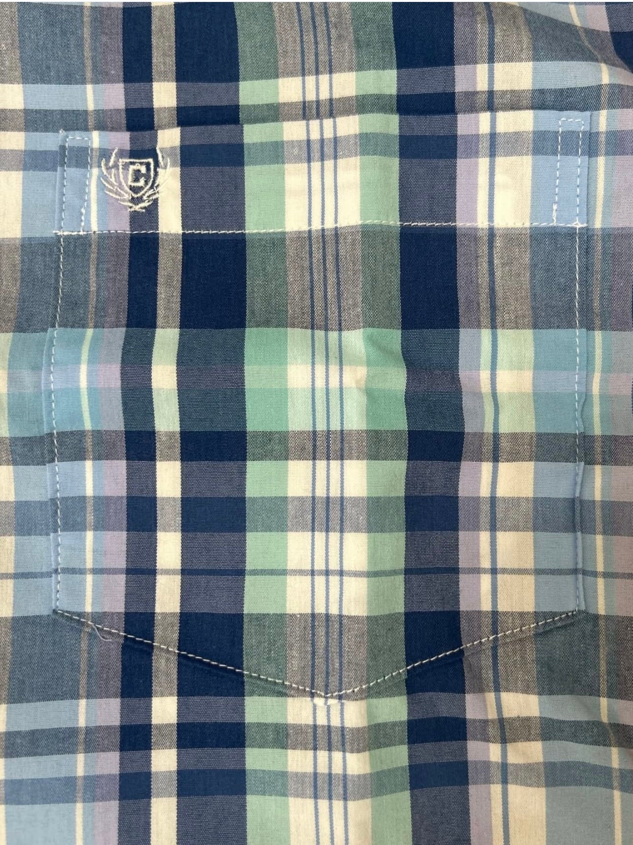 Chaps Blue Plaid Shirt