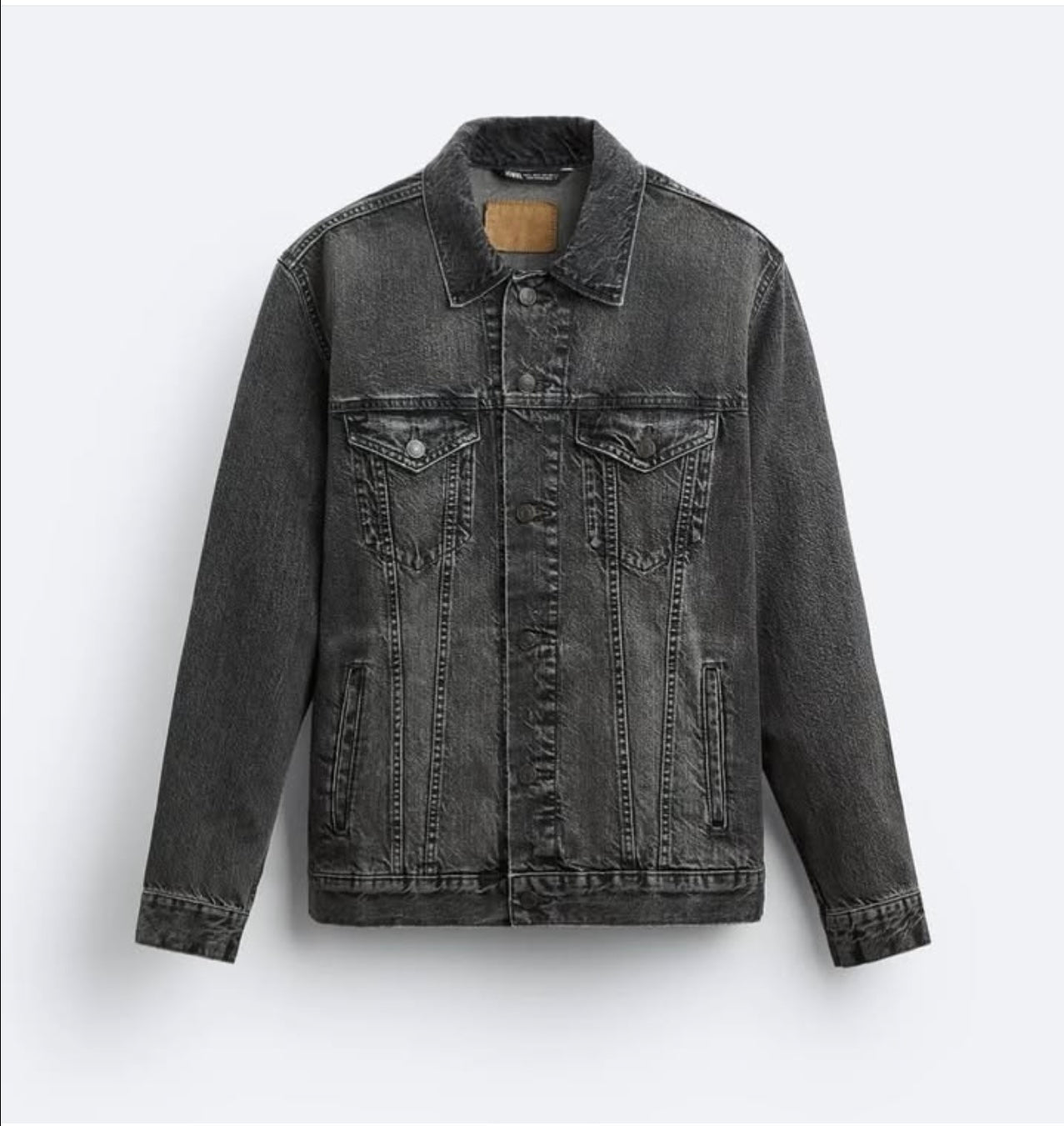 Zara Denim Jacket in Charcoal Wash