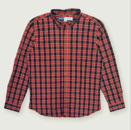 Old Navy Plaid Shirt in Red and Black